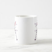 Faux-Yarn-Ski-Hase Winter Humor Kaffeetasse (Mittel)