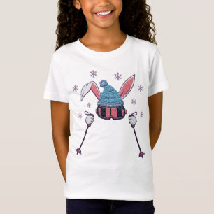 Faux-Yarn-Ski-Hase Winter Humor T-Shirt