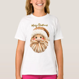 Faux-Yarn-Weihnachts-Santa T-Shirt