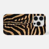 Faux Zebra Skin iPhone Hülle (Rückseite (Horizontal))