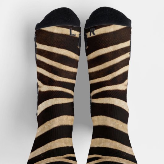 Faux Zebra Skin Socken (Oben)