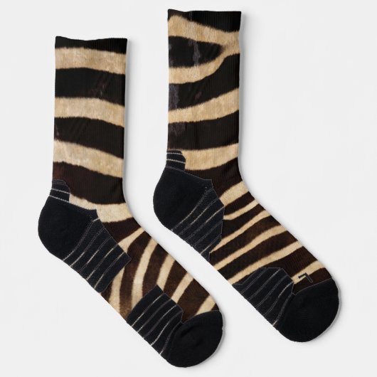 Faux Zebra Skin Socken (Rechts)