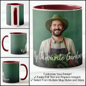 Fav Gardener eine Fotovorlage mit Extravagantem Te Tasse