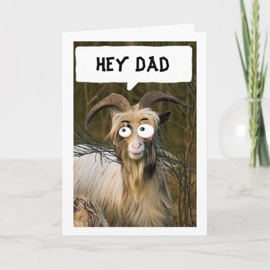 FAV KIND SENDET IHNEN GOOFY GOAT VATHER'S DAY CARD KARTE (Vorderseite)