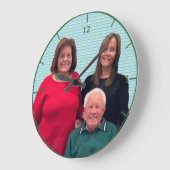 "Fave People" oder "Clock" Große Wanduhr (Winkel)