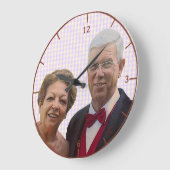 "Fave People" oder "Clock" Große Wanduhr (Winkel)