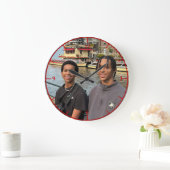 "Fave People" oder "Clock" Große Wanduhr (Zuhause)