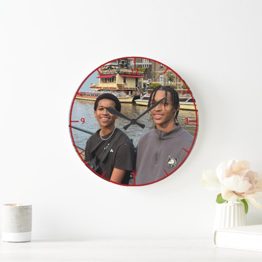 "Fave People" oder "Clock" Große Wanduhr (Zuhause)