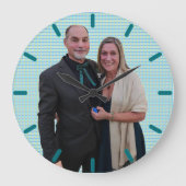 "Fave People" oder "Clock" Große Wanduhr (Vorderseite)