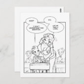 Fave Teacher Postkarte (Vorne/Hinten)