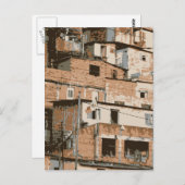 Favela Postkarte (Vorne/Hinten)