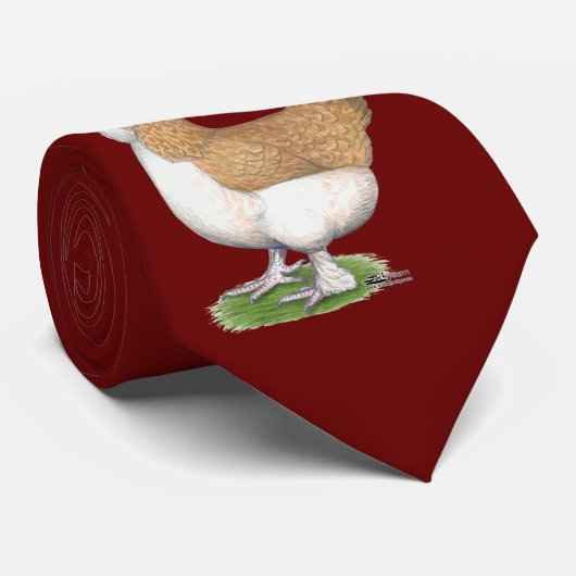 Faverolle Henne Krawatte (Gerollt)