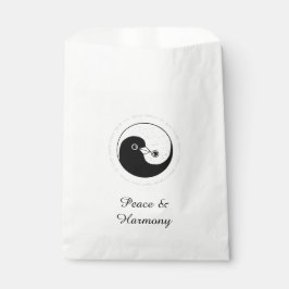 FAVOR BAGS b/w YinYang Dove Harmomy Geschenktütchen