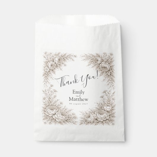 Favor Bags Geschenktütchen (Vorderseite)