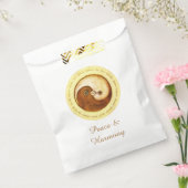 FAVOR BAGS gold YinYang Dove Harmomy Geschenktütchen (Versiegelt)