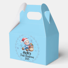Favor Box-Baby's First Christmas Favor Boxes Geschenkschachtel