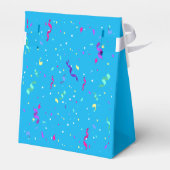 Favor Box Blue Confetti Geschenkschachtel (Rückseite)