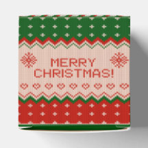 Favor Box "CHRISTMAS KNIT" Geschenkbox
