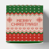 Favor Box "CHRISTMAS KNIT" Gift Box Geschenkschachtel (Oben)