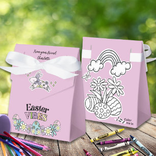 Favor Box Color-Your-own Oster-Vibes! Geschenkschachtel
