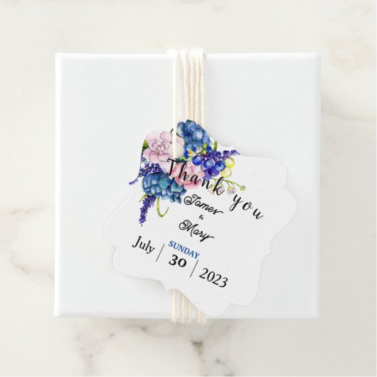 Favor Box Geschenkanhänger (Beispiel)