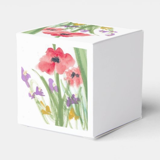 Favor Box Poppies Geschenkschachtel (Rückseite)