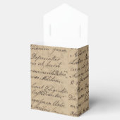 Favor Box Vintag Handschriftlich Geschenkschachtel (Geöffnet)