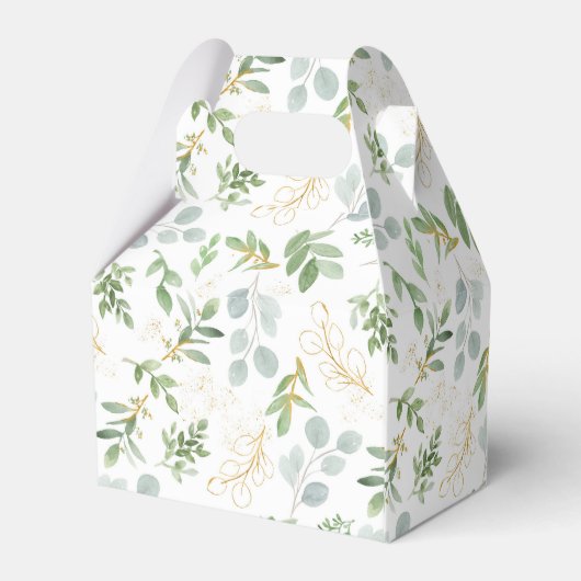 Favor Box Wasserfarbblatt Geschenkschachtel (Rückseite)