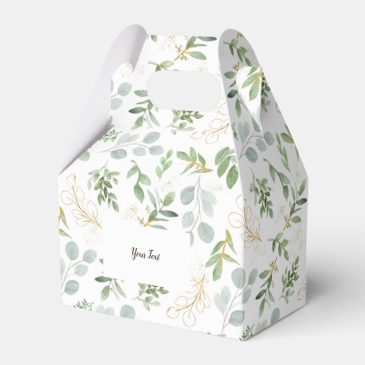 Favor Box Wasserfarbblatt Geschenkschachtel (Vorderseite)