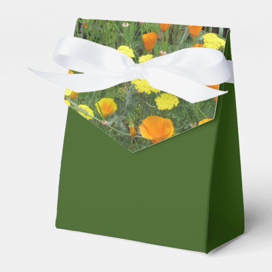 Favor Box Zent Style Wildblumen Flap Design Geschenkschachtel (Vorderseite)