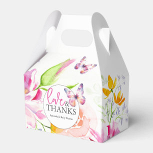 Favor Boxes Baby Shower Butterfells Florals Geschenkschachtel