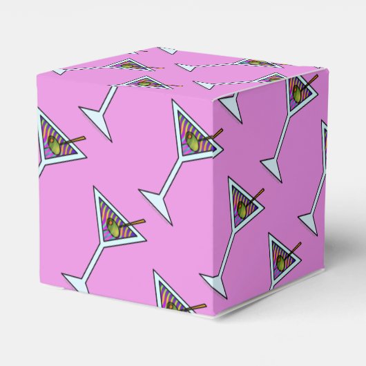 FAVOR BOXES - MARTINI-DESIGN GESCHENKSCHACHTEL (Rückseite)