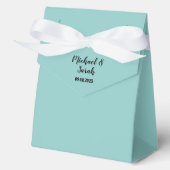 Favor boxes with satin ribbon and your names geschenkschachtel (Vorderseite)