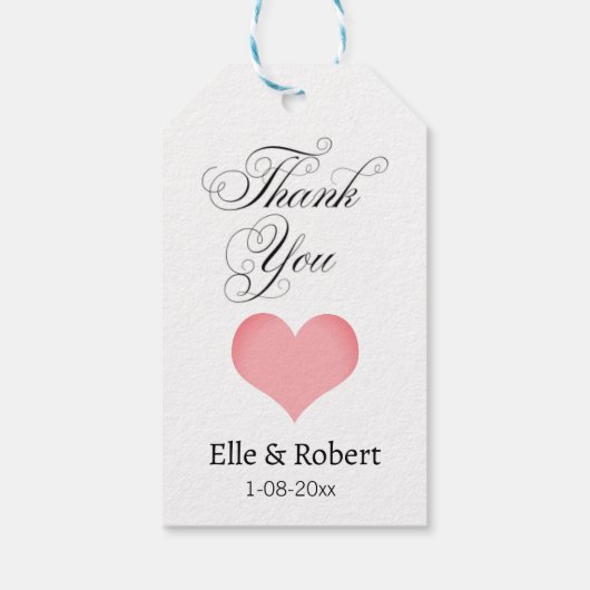 Favor Gift Tag Geschenkanhänger (Rückseite)