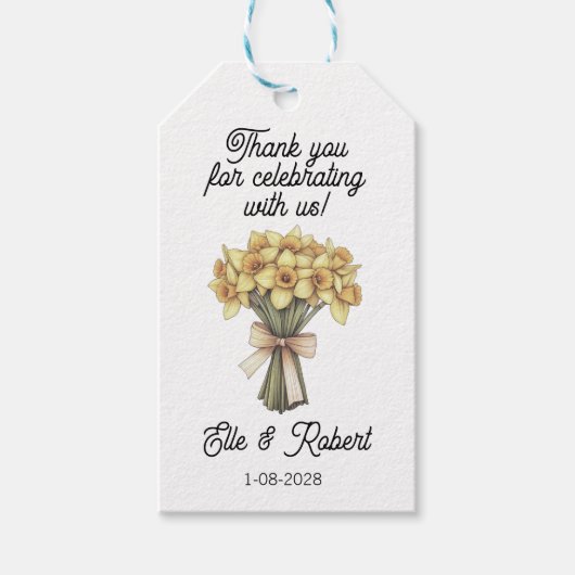 Favor Gift Tag Geschenkanhänger (Vorderseite)