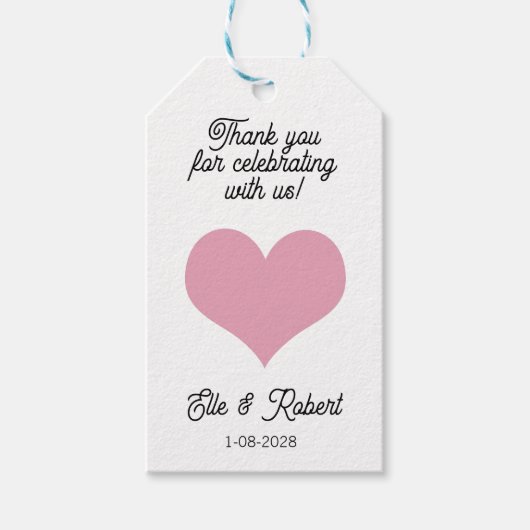 Favor Gift Tag Geschenkanhänger (Vorderseite)