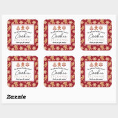 Favor Label Aufkleber Weihnachtskochtausch (Blatt)