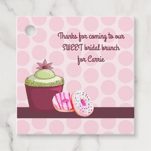 Favor Tag Bridal Brunch Geschenkanhänger (Vorderseite)