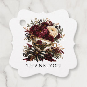 Favor-Tag für High Tea Geschenkanhänger
