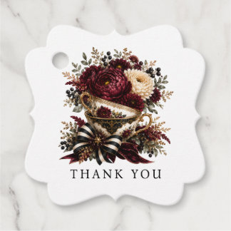 Favor-Tag für High Tea Geschenkanhänger