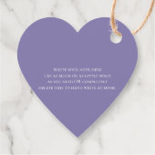 FAVOR TAG Lila Exotic Floral Geschenkanhänger (Rückseite)