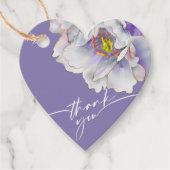 FAVOR TAG Lila Exotic Floral Geschenkanhänger (Vorderseite)