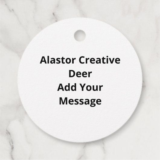 Favor Tags Geschenkanhänger (Rückseite)