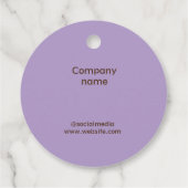 Favor Tags Geschenkanhänger (Rückseite)
