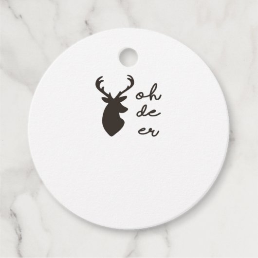 Favor-Tags Geschenkanhänger (Vorderseite)