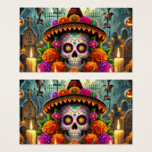 Favor Tags Halloween Basketball (Vorne & Hinten)