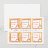 Favor Tags Paris Peach Postkarte (Vorne/Hinten)