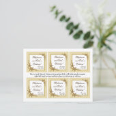 Favor Tags Sandy Beach Postkarte (Stehend Vorderseite)