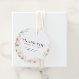 Favor Tags Wildblume Hochzeit Geschenkanhänger