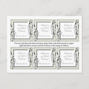 Favor Tags Winter Blossom Postkarte